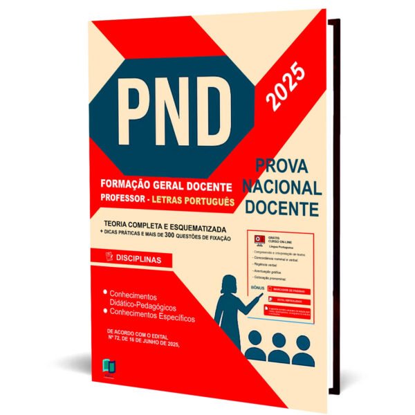 CNU PND PROF PORTUGUES. 2025.
