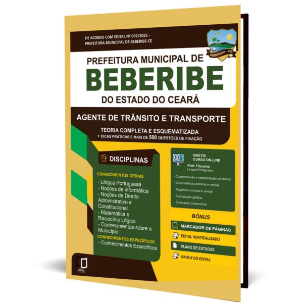 BEBERIBE PREFEITUA AGENTE DE TRÂNSITO E TRANSPORTE.