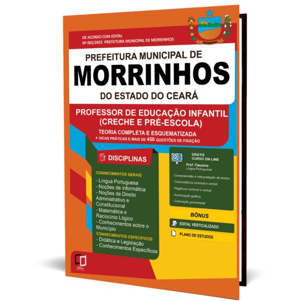 MORINHOS PROFESSOR DE EDUCAÇÃO INFANTIL (CRECHE E PRÉ-ESCOLA),.