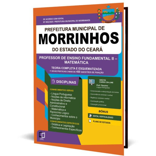 MORINHOS PROFESSOR DE ENSINO FUNDAMENTAL II – MATEMÁTICA.